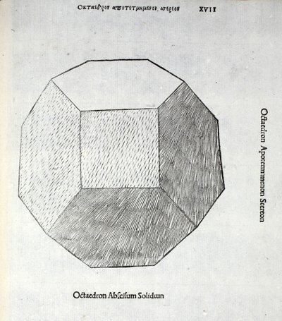 Octocedron abscisum solidum, illustrazione da 